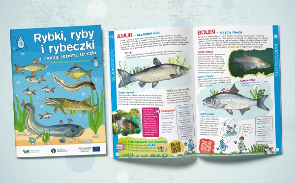 Rybki, ryby i rybeczki z morza, jeziora, rzeczki - książeczka edukacyjna dla dzieci